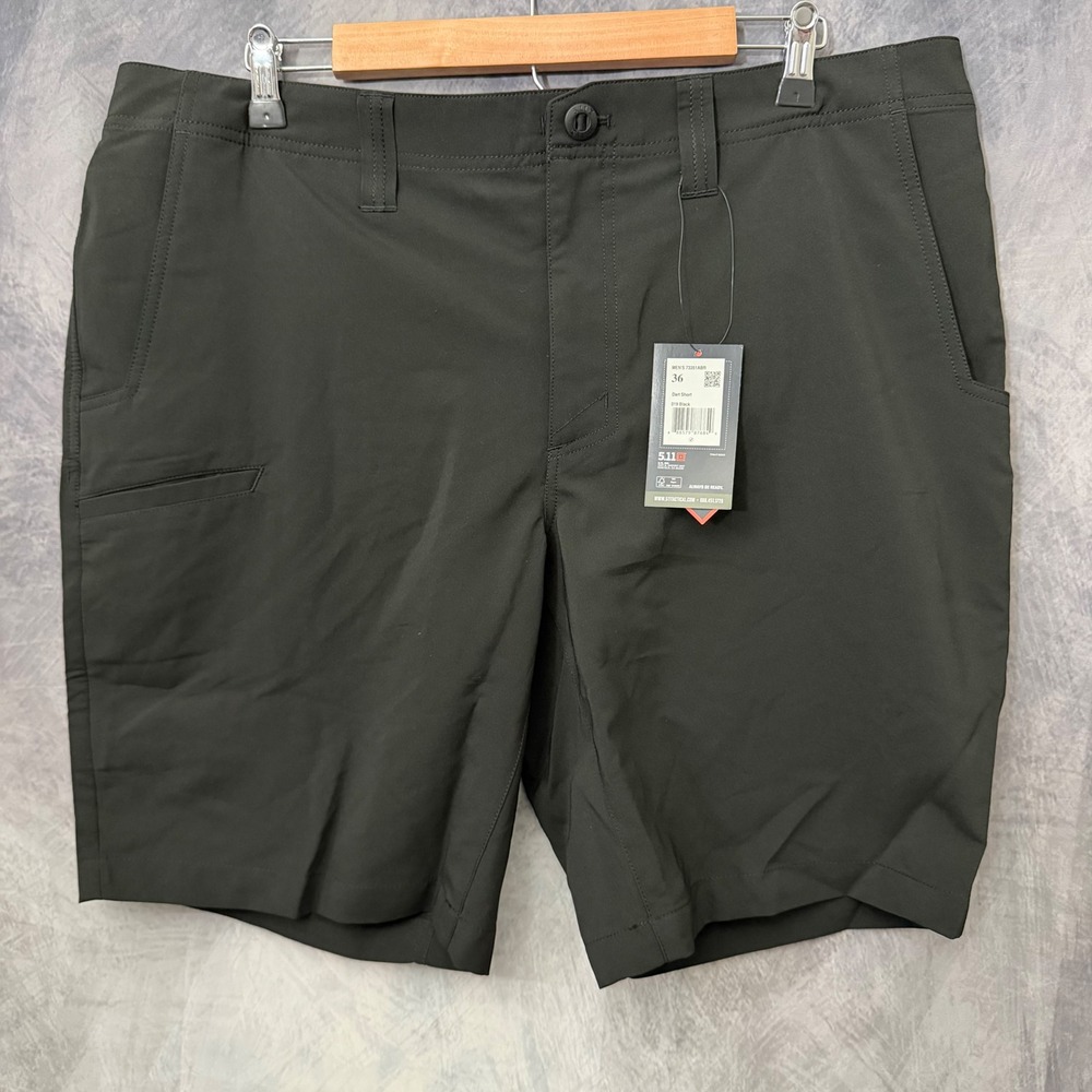 5.11 Dart Black Performance Stretch Cargo Shorts Mens 36 Style 73351 Workwear